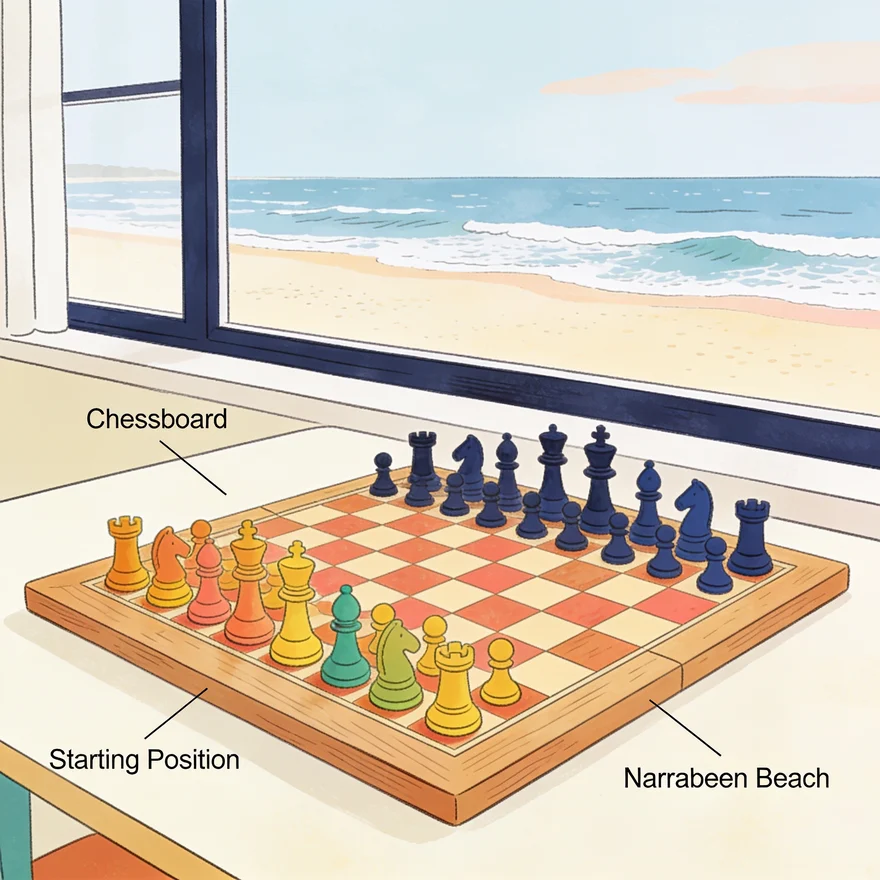 Cover illustration for the lesson Strategic Foundations: Mastering the Rules of Chess