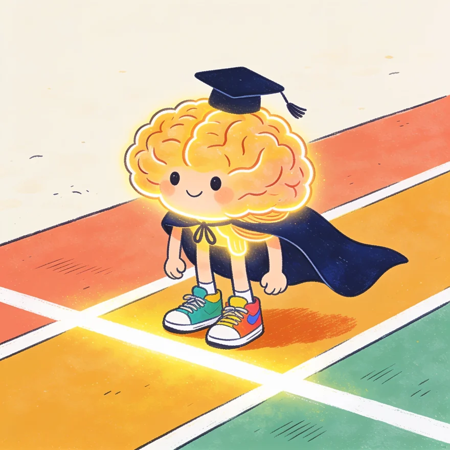 Cover illustration for the lesson Your Brain is a Super-Learner!